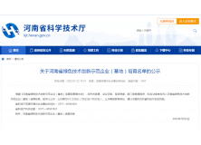 喜讯！信阳灵石获得河南省绿色技术创新示范企业称号